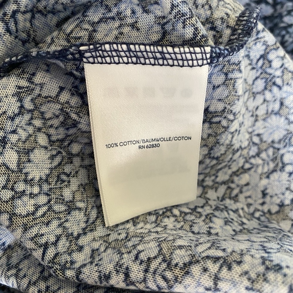 NWT Lands' End Supima Cotton Long Sleeve V-Neck T-Shirt Women S Tall Ditzy Blue - Picture 10 of 12